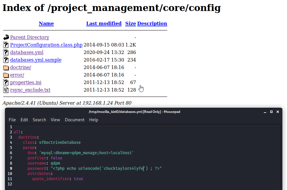 CheeseyJack project_management subdirectory enumeration