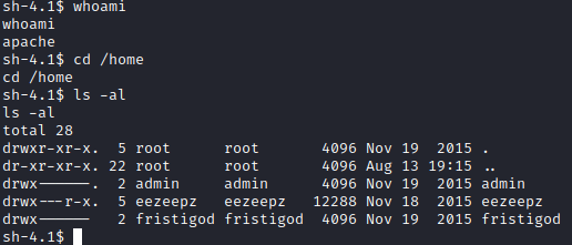 Fristileaks /home enumeration