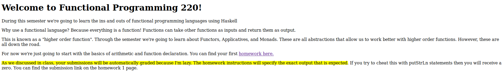 Haskhell website revisited