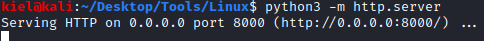 Kioptrix Level 1.3 python3 http server