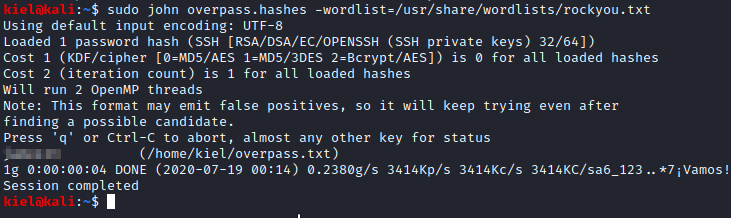 Overpass crack rsa key password