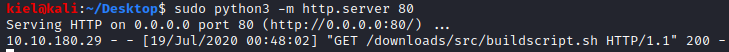 Overpass python3 http server port 80
