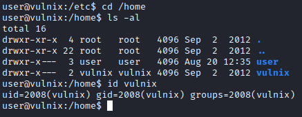 Vulnix user enumeration