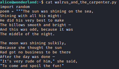 Wonderland walrus_and_the_carpenter.py