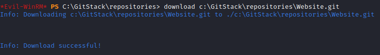 Wreath evil-winrm download git website repository