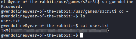 Year of the Rabbit user.txt