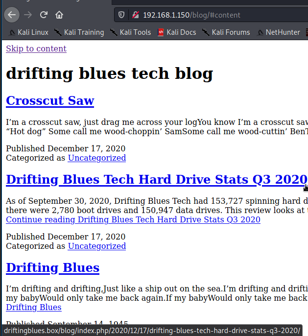 Drifting Blues 2 /blog/ website