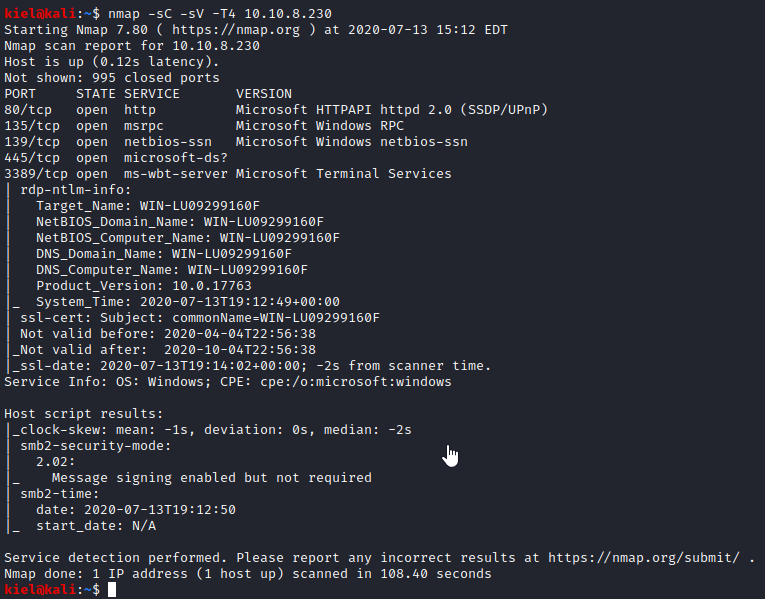 Anthem nmap