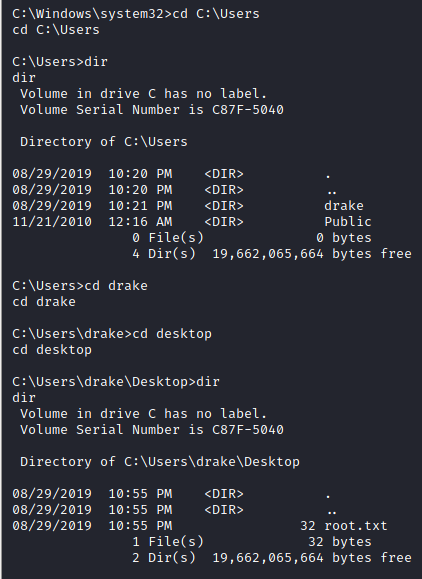 Brainstorm enumerate user directory