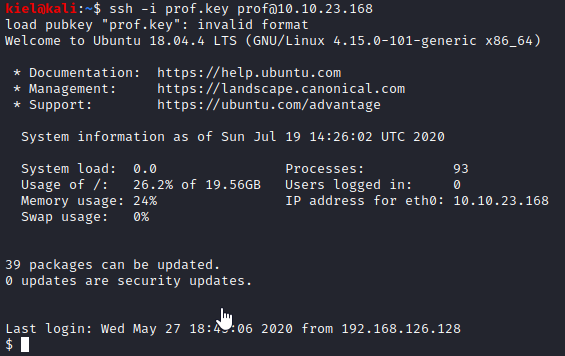 Haskhell prof SSH connection