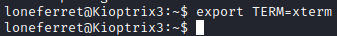 Kioptrix Level 1.2 TERM environment variable