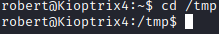 Kioptrix Level 1.3 cd /tmp