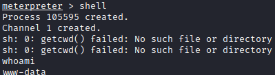 Literally Vulnerable meterpreter shell