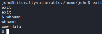 Literally Vulnerable www-data