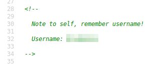 Pickle Rick Source Code username