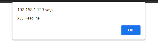 Headline XSS