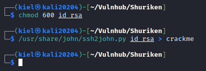 Shuriken ssh2john