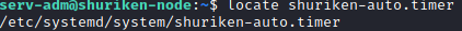 Shuriken locate shuriken-auto.timer