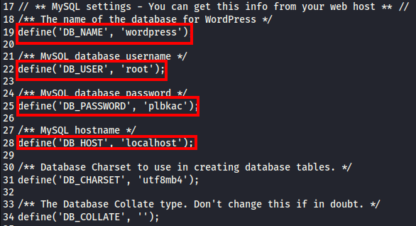 Stapler 1 wp-config.php 2