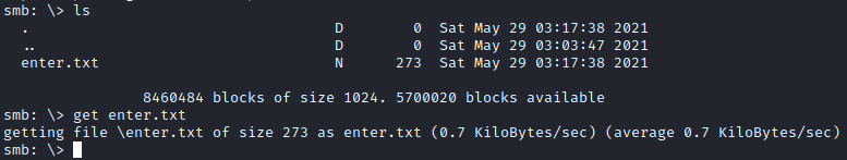 TechSupp0rt1 smbclient enter.txt