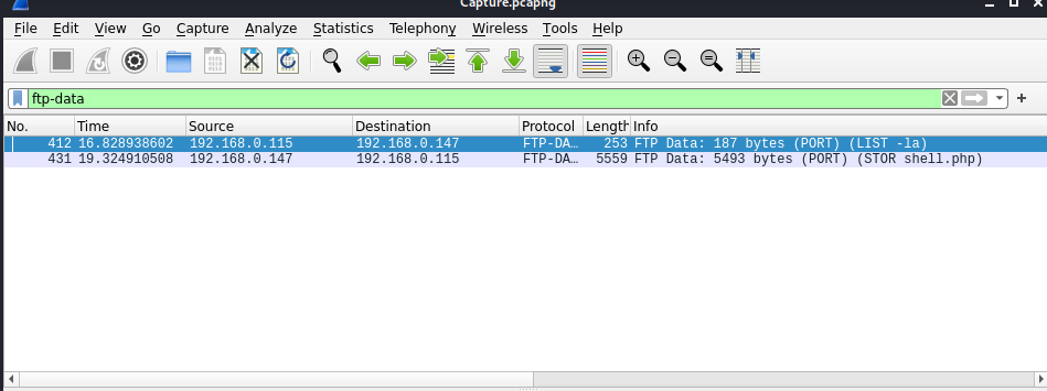 h4cked Wireshark ftp-data