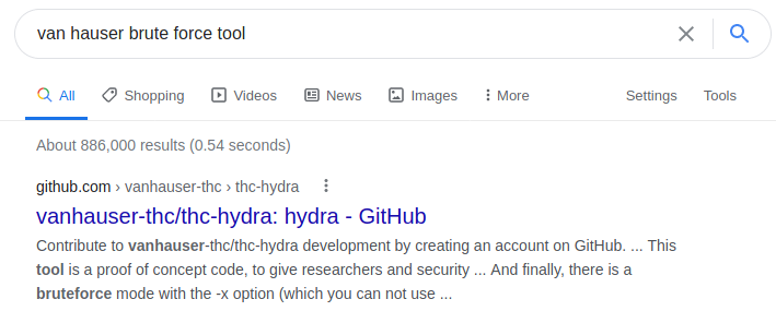 h4cked Google van hauser brute force tool