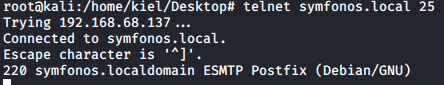 symfonos1 smtp