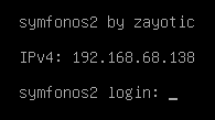 symfonos2 ip address