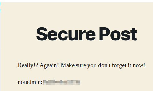 Literally Vulnerable notadmin